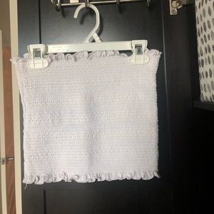 small white crop top